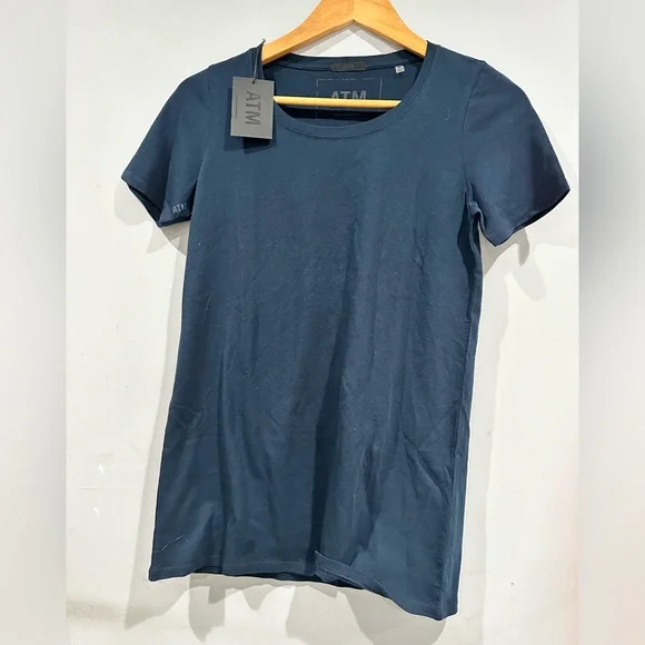 ATM Anthony Thomas Melillo Jersey Crewneck new  color : navy blue‎ - Picture 6 of 9